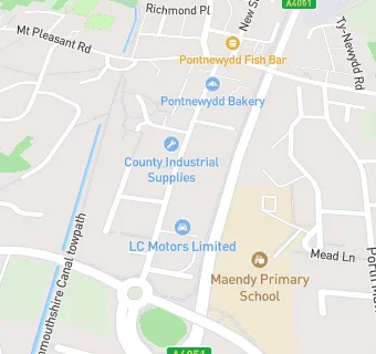 map for Pontnewydd Workingmens Club