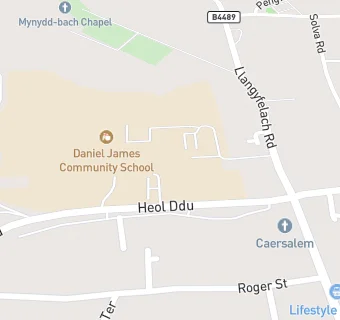 map for Daniel James Community School