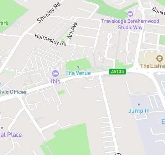 map for Elstree Way Service Station (Shell UK)