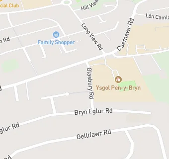 map for Ysgol Pen-y-Bryn