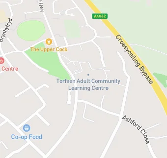 map for Torfaen Schools Catering