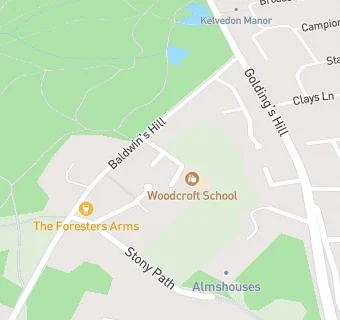 map for Woodcroft School