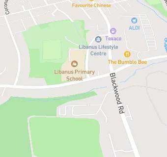 map for Libanus Lifestyle (Wales) CIC