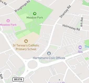 map for St Teresa's Church