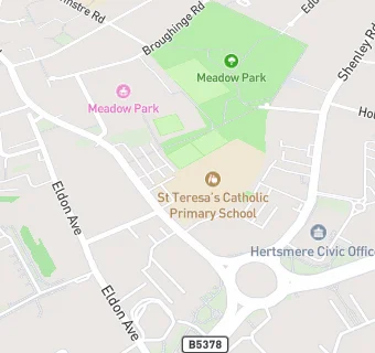 map for St Teresa Catholic Primary School