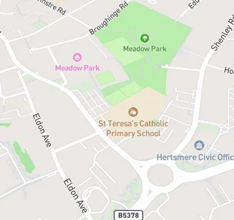 map for St. Teresas RC School