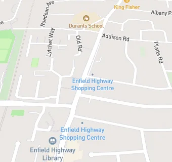 map for Enfield Dental Practice