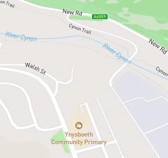 map for Ynysboeth Infant School