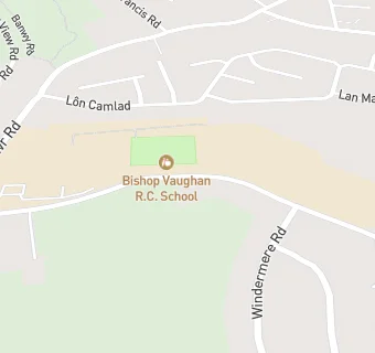 map for Bishop Vaughan  Roman Catholic School