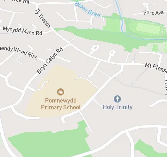 map for Pontnewydd Primary School