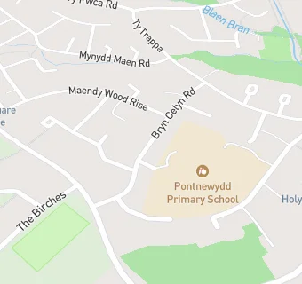 map for Pontnewydd Primary School