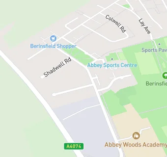 map for Abbey Woods Academy