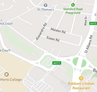 map for Elms Surgery Watford