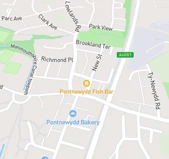 map for Allied Pharmacy Pontnewydd