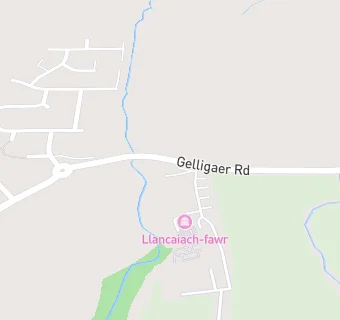 map for Llancaiach Fawr Visitors Centre