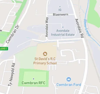 map for Breakfast Club at St Davids RC School