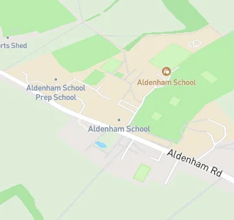 map for Aldenham School And Day Nursery