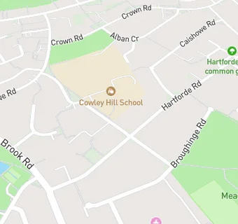 map for Cowley Hill School