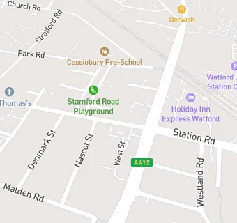 map for Watford Christadelphians