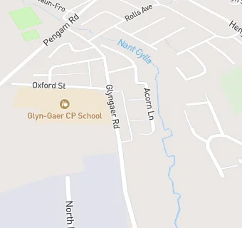 map for Gelligaer Bowling Club