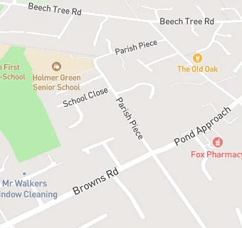 map for Quackers Holiday Club Holmer Green