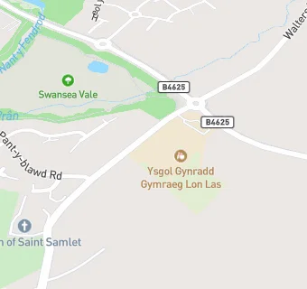 map for Ysgol Gymraeg  Lon Las