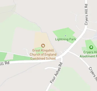 map for Great Kingshill Church of England Combined School