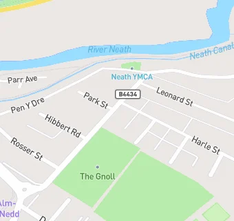 map for Neath RFC /Comedy Fesitval