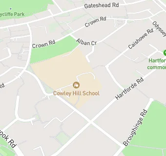 map for Cowley Hill School