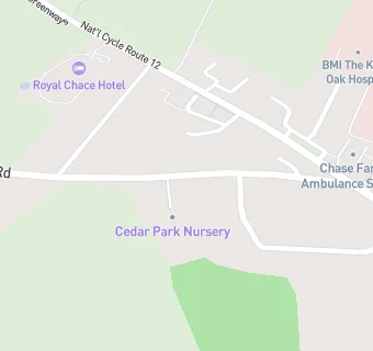 map for Cedar Park Nursery