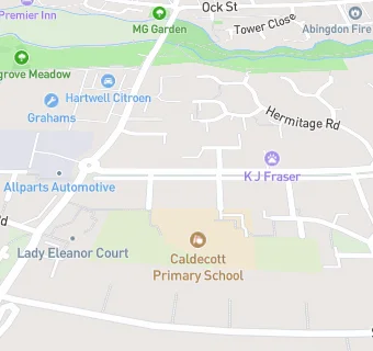 map for Edwards and Ward at Caldecott Primary School