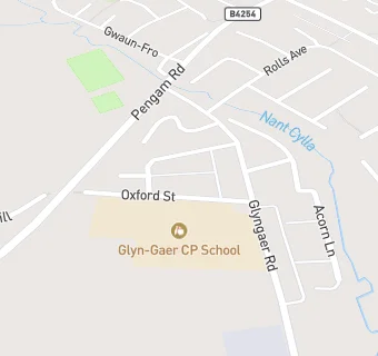 map for Glyngaer Primary School Canteen