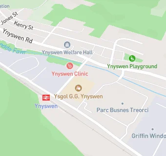 map for Ysgol G.G. Ynyswen