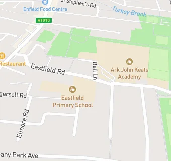 map for Eastfield Primary School