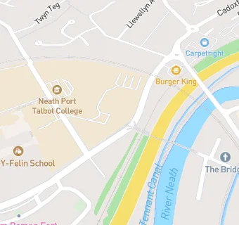 map for Neath College- Block A/B Cafe