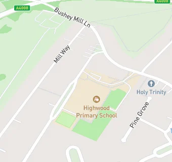 map for Highwood Primary School