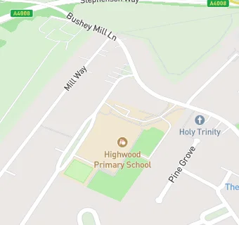 map for North Bushey Preschool