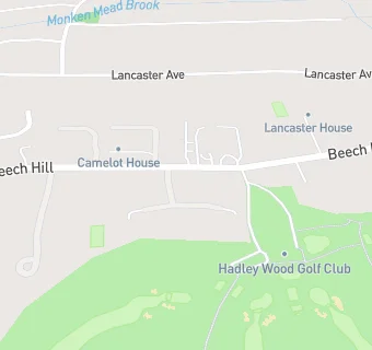 map for Hadley Wood Golf Club