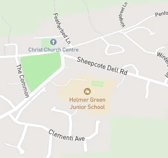 map for Holmer Green Junior School