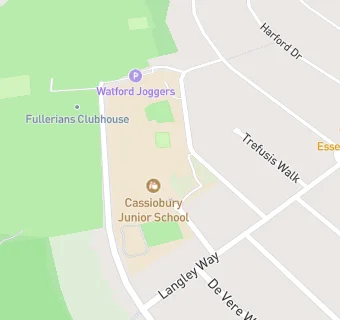 map for Cassiobury Junior School