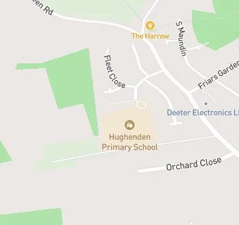 map for Hughenden Primary School