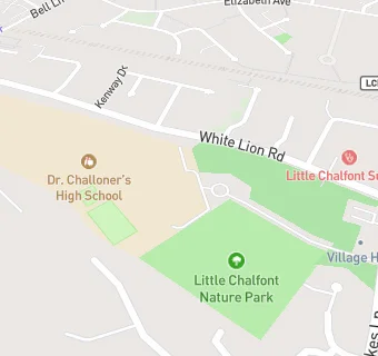 map for Dr Challoner's High School