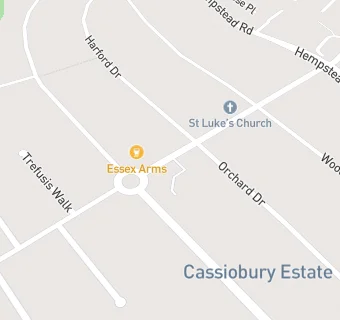 map for Cassiobury Pharmacy