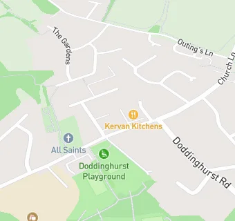 map for Budgens Of Doddinghurst