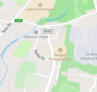 map for Pengam Primary School