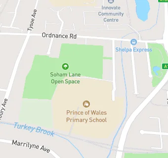 map for Prince of Wales Primary School