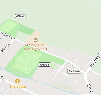 map for St Marys C E Primary School