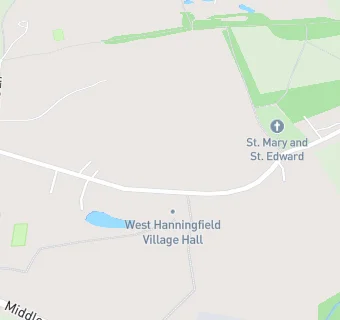 map for West Hanningfield Village Hall