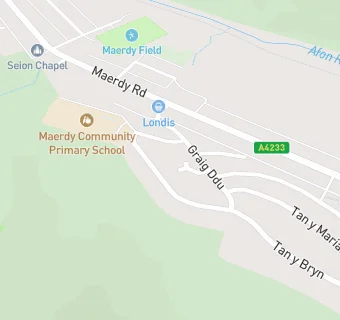 map for Maerdy Junior School