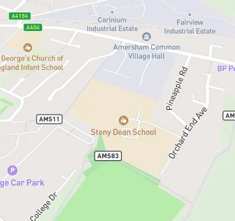 map for Stony Dean School